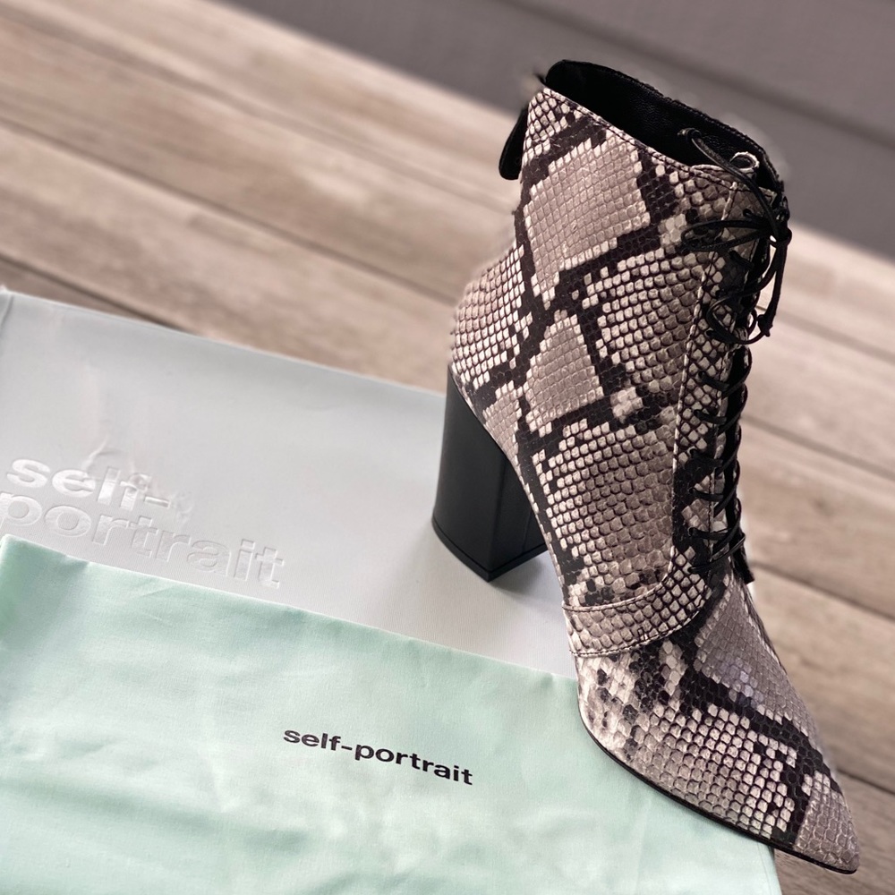 NEVER WORN: Sz 10 Self Portrait Amelia Ankle Boots